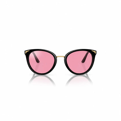 Vogue VO5230S replacement lenses in pink, front view of the frame fitted with the new lenses · ReFramed