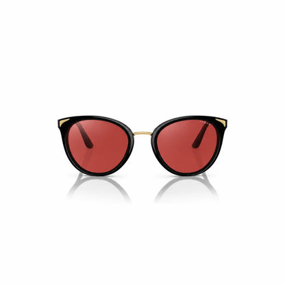 Vogue VO5230S replacement lenses in red, front view of the frame fitted with the new lenses · ReFramed