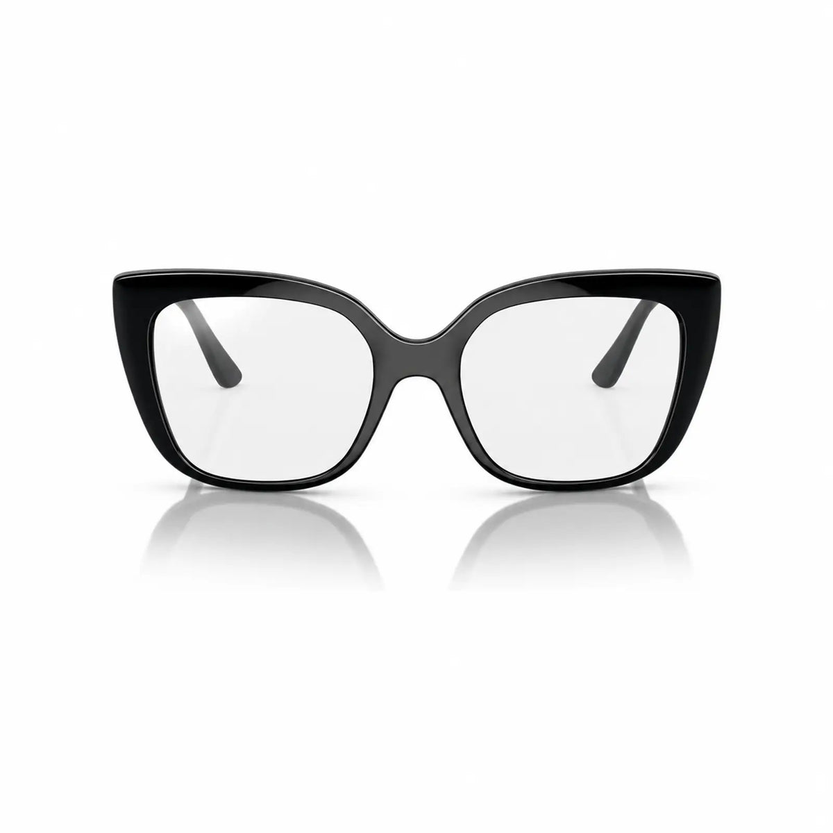 Vogue VO5337S replacement lenses in crystal clear, front view of the frame fitted with the new lenses · ReFramed