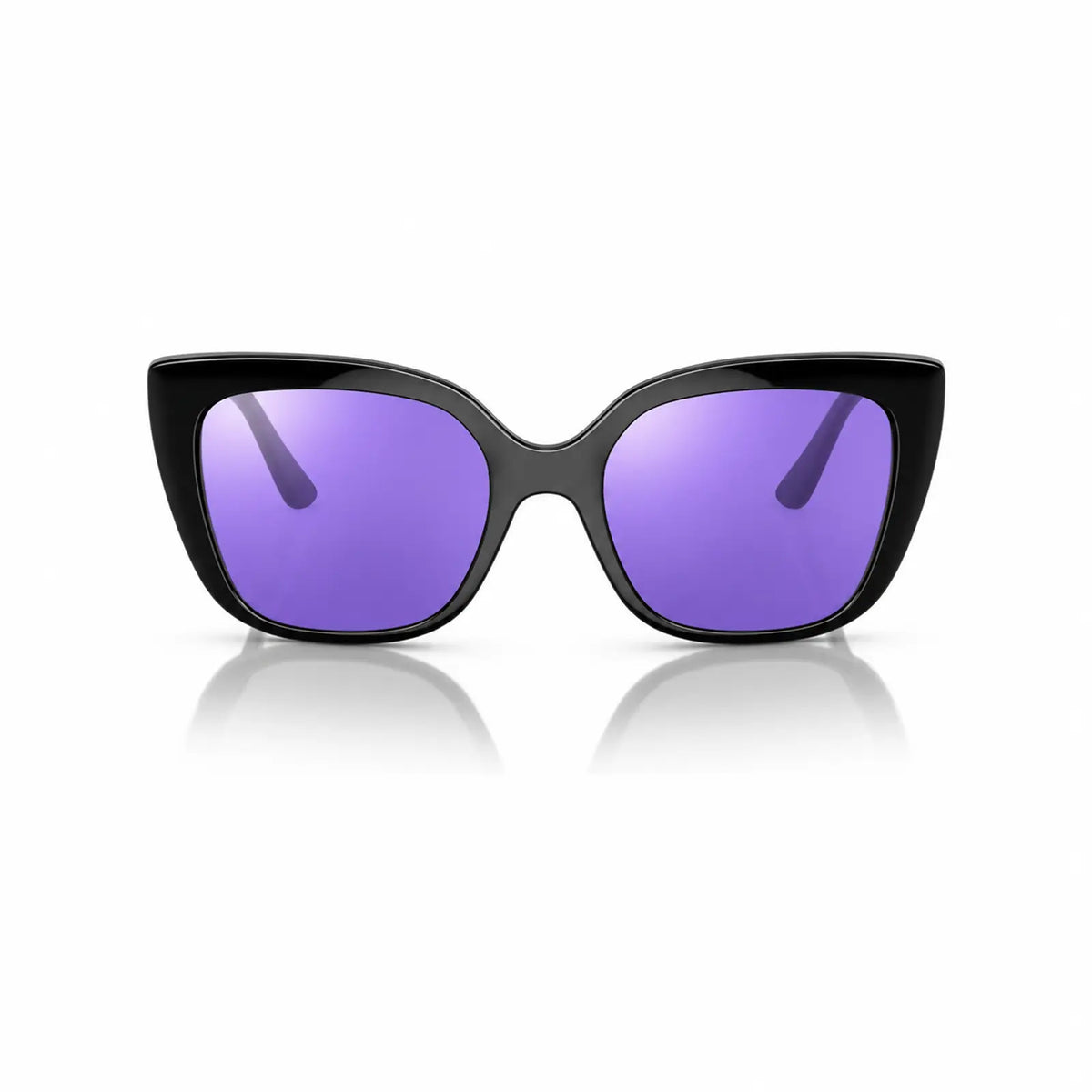 Vogue VO5337S replacement lenses in mirrored purple, front view of the frame fitted with the new lenses · ReFramed