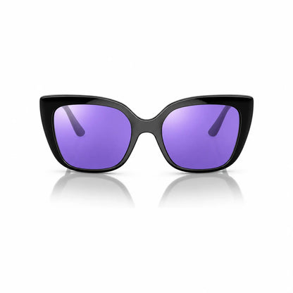 Vogue VO5337S replacement lenses in mirrored purple, front view of the frame fitted with the new lenses · ReFramed