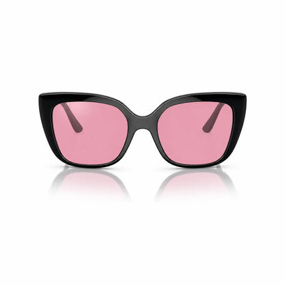Vogue VO5337S replacement lenses in pink, front view of the frame fitted with the new lenses · ReFramed