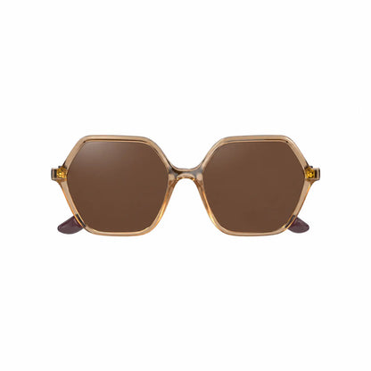 Vogue VO5361S replacement lenses in brown, front view of the frame fitted with the new lenses · ReFramed