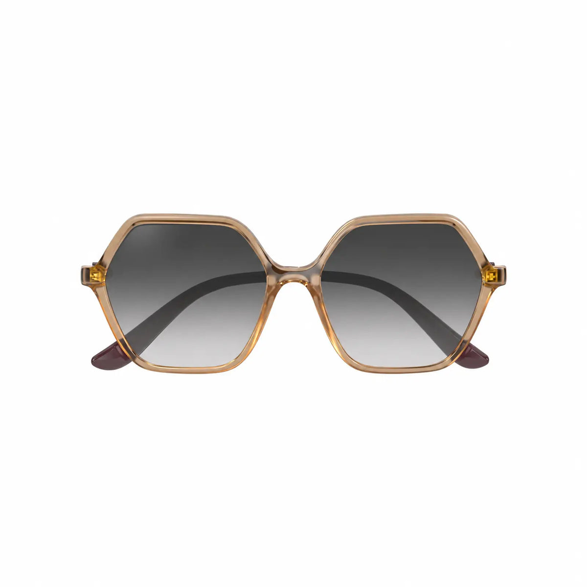 Vogue VO5361S replacement lenses in gradient gray, front view of the frame fitted with the new lenses · ReFramed