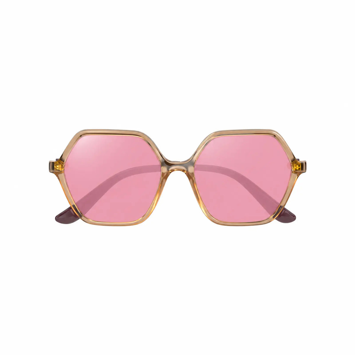 Vogue VO5361S replacement lenses in pink, front view of the frame fitted with the new lenses · ReFramed