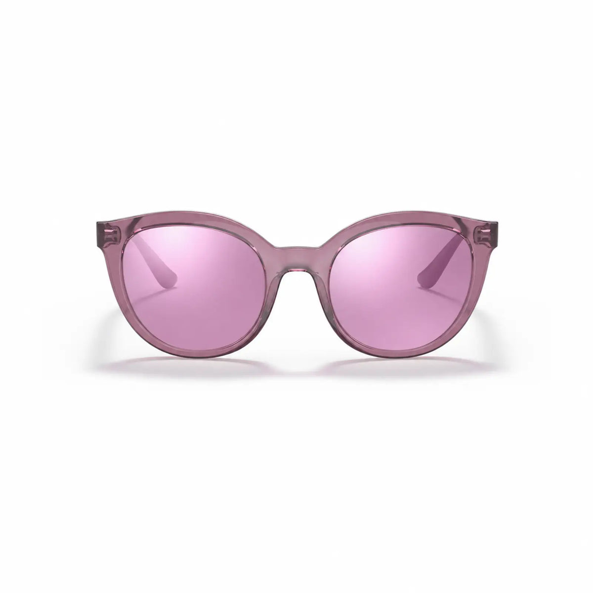 Vogue VO5427S replacement lenses in mirrored pink, front view of the frame fitted with the new lenses · ReFramed