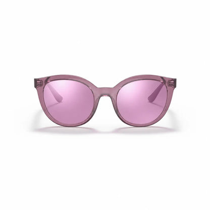 Vogue VO5427S replacement lenses in mirrored pink, front view of the frame fitted with the new lenses · ReFramed