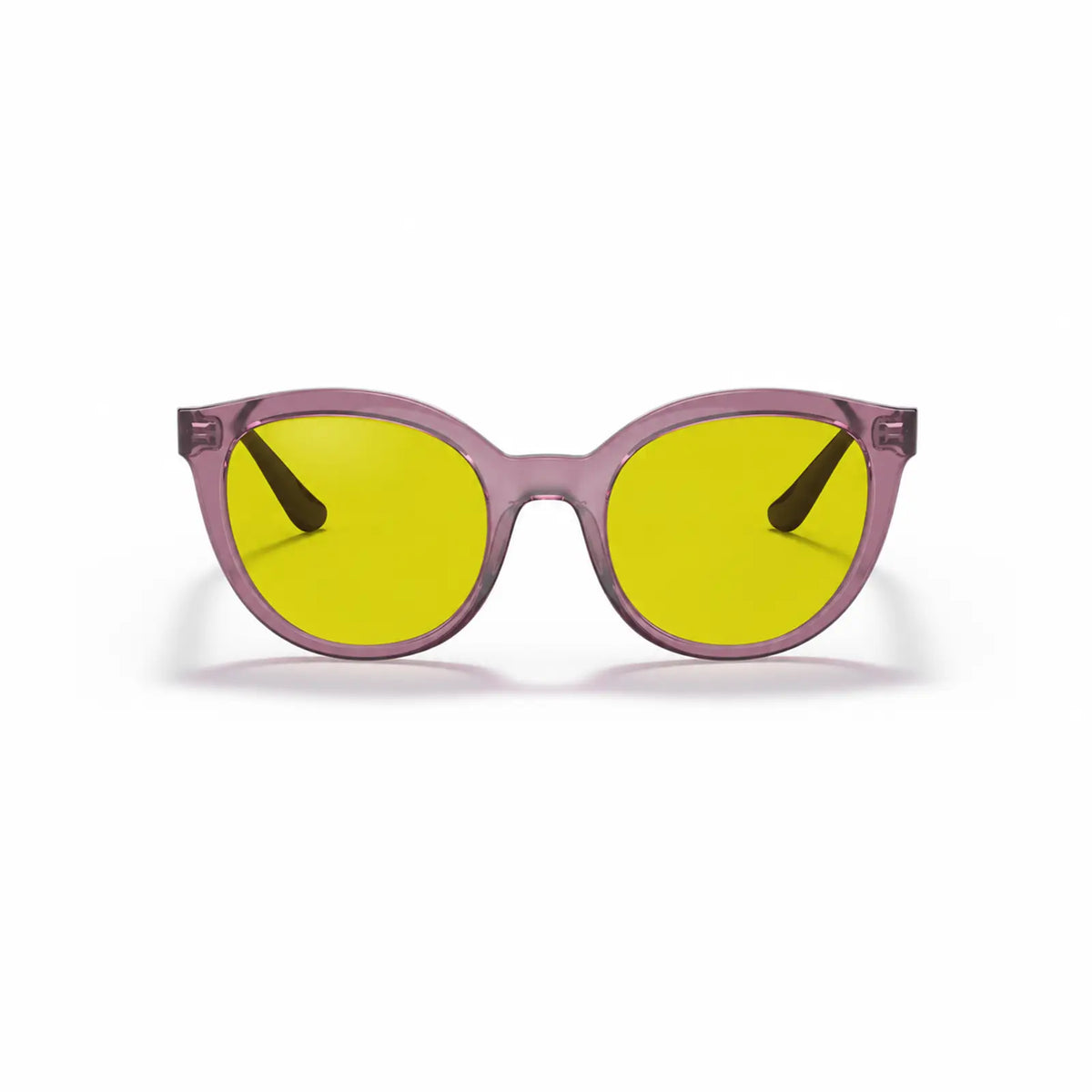 Vogue VO5427S replacement lenses in yellow, front view of the frame fitted with the new lenses · ReFramed