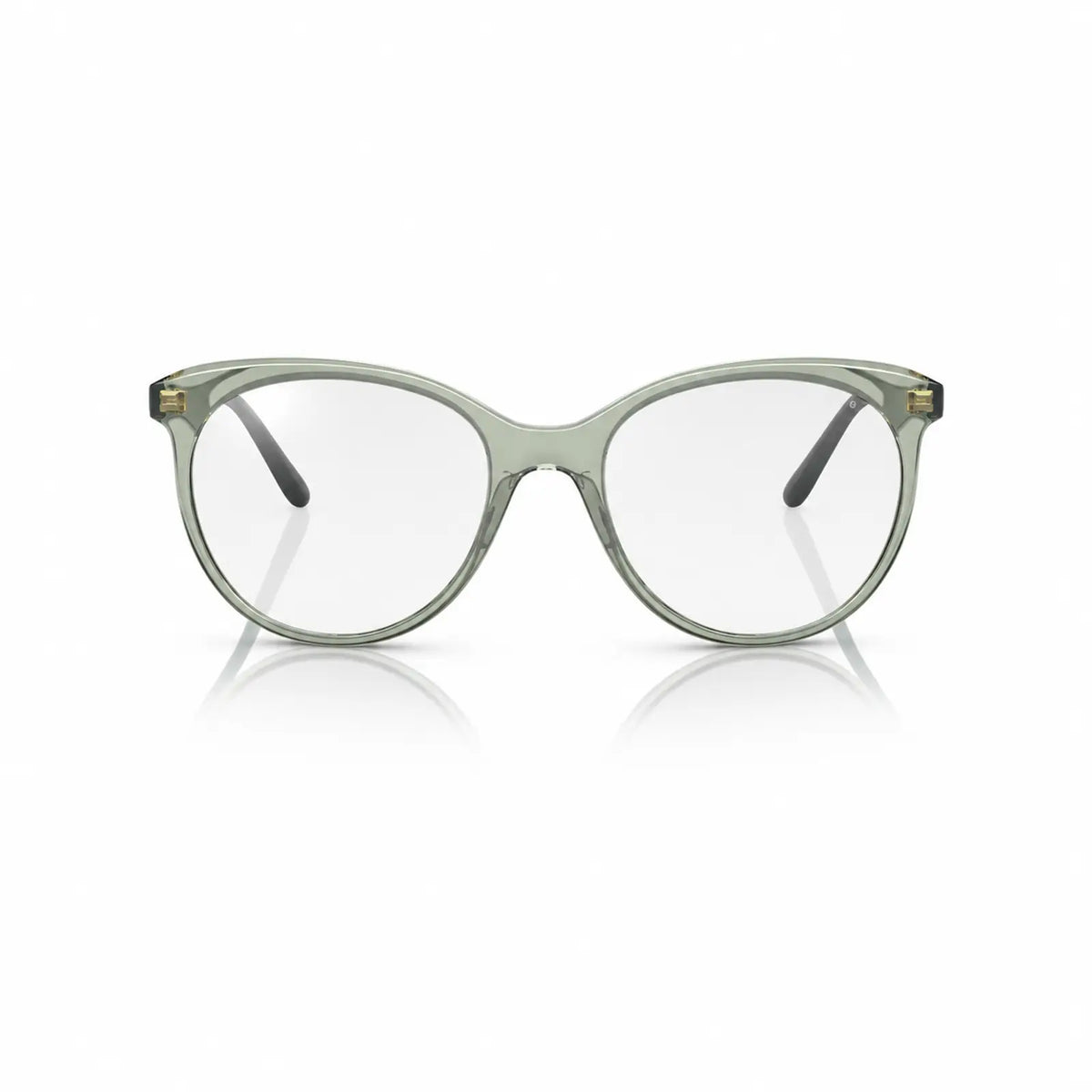 Vogue VO5453S replacement lenses in crystal clear, front view of the frame fitted with the new lenses · ReFramed