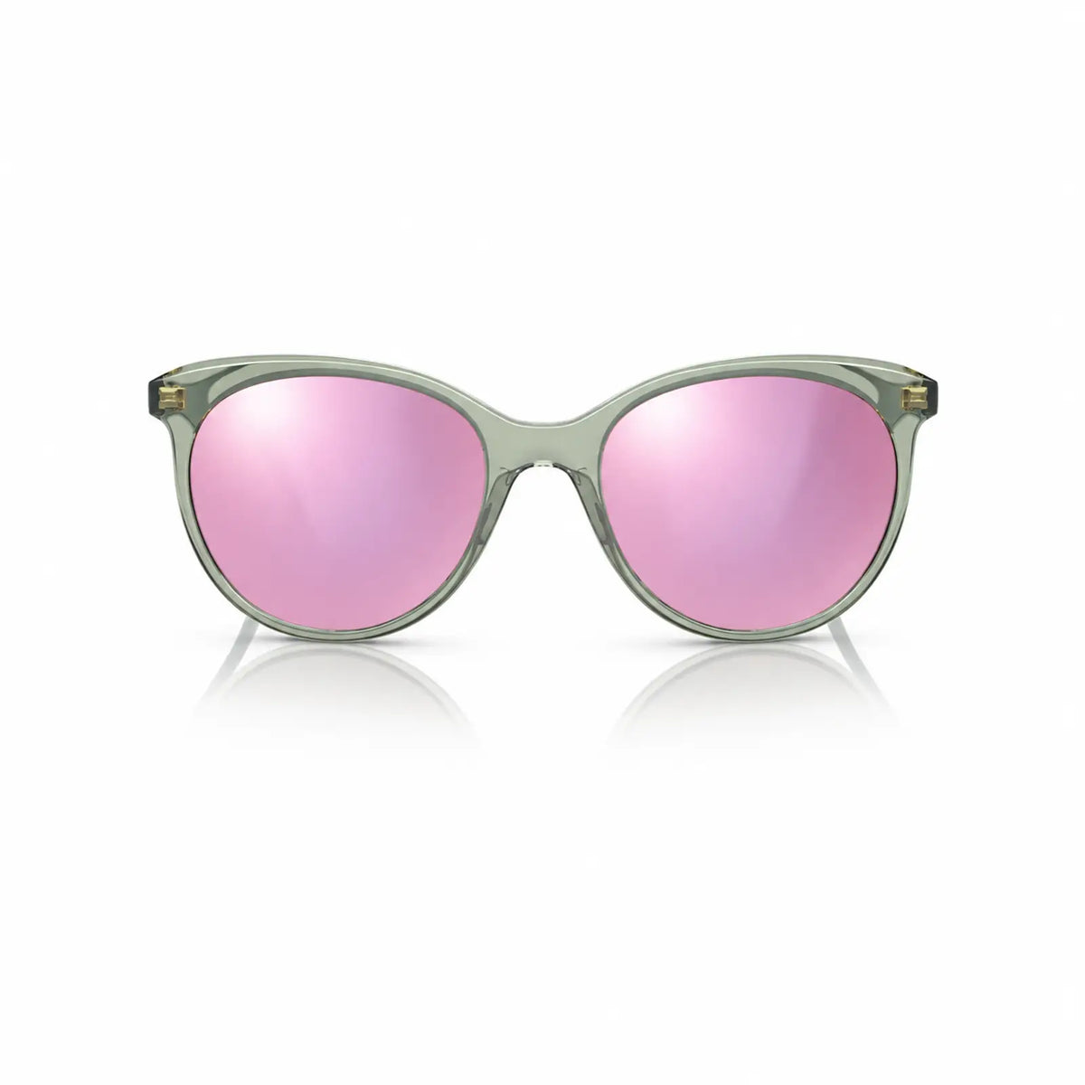 Vogue VO5453S replacement lenses in mirrored pink, front view of the frame fitted with the new lenses · ReFramed