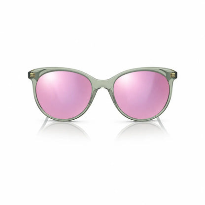 Vogue VO5453S replacement lenses in mirrored pink, front view of the frame fitted with the new lenses · ReFramed