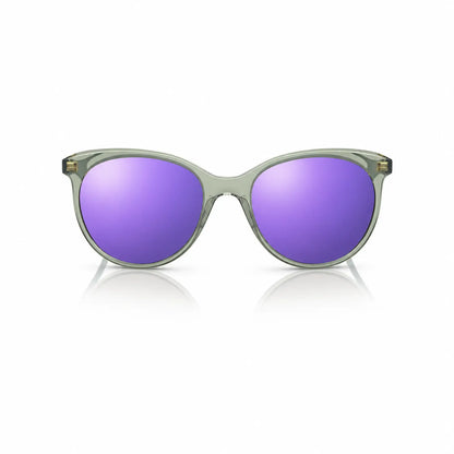 Vogue VO5453S replacement lenses in mirrored purple, front view of the frame fitted with the new lenses · ReFramed