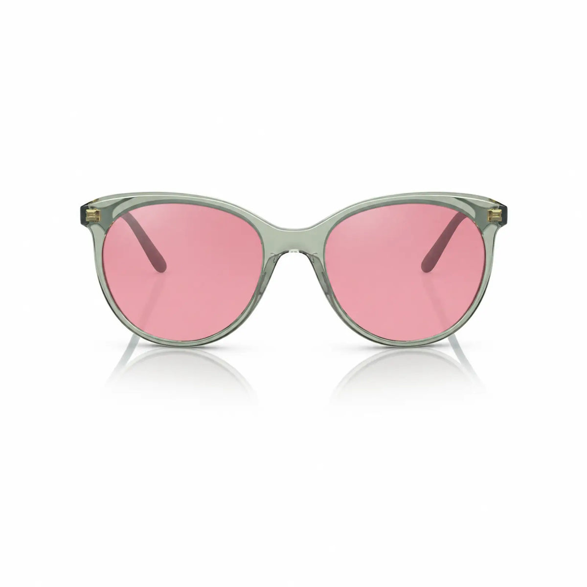 Vogue VO5453S replacement lenses in pink, front view of the frame fitted with the new lenses · ReFramed