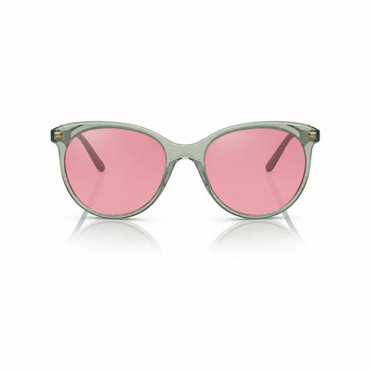 Vogue VO5453S replacement lenses in pink, front view of the frame fitted with the new lenses · ReFramed