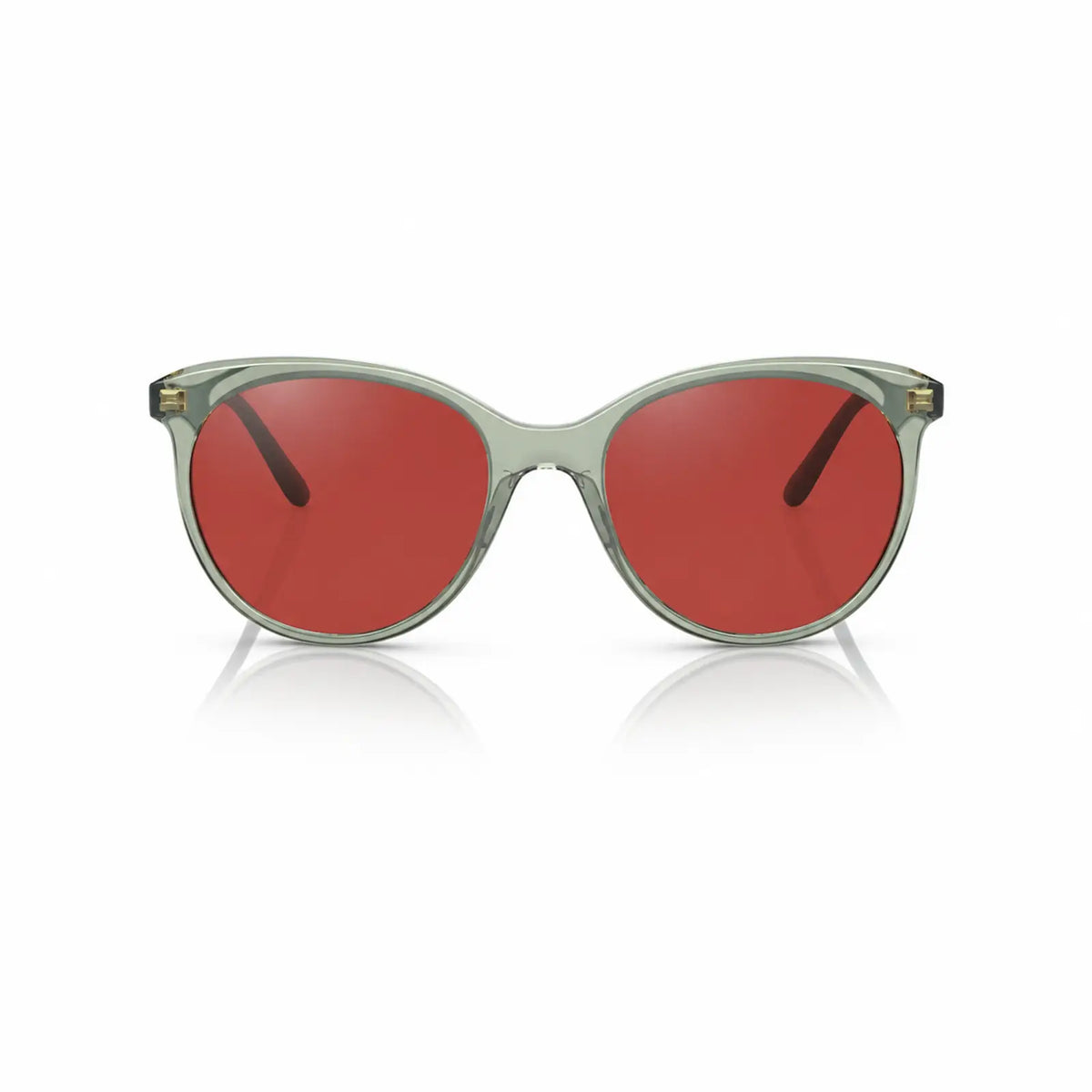 Vogue VO5453S replacement lenses in red, front view of the frame fitted with the new lenses · ReFramed