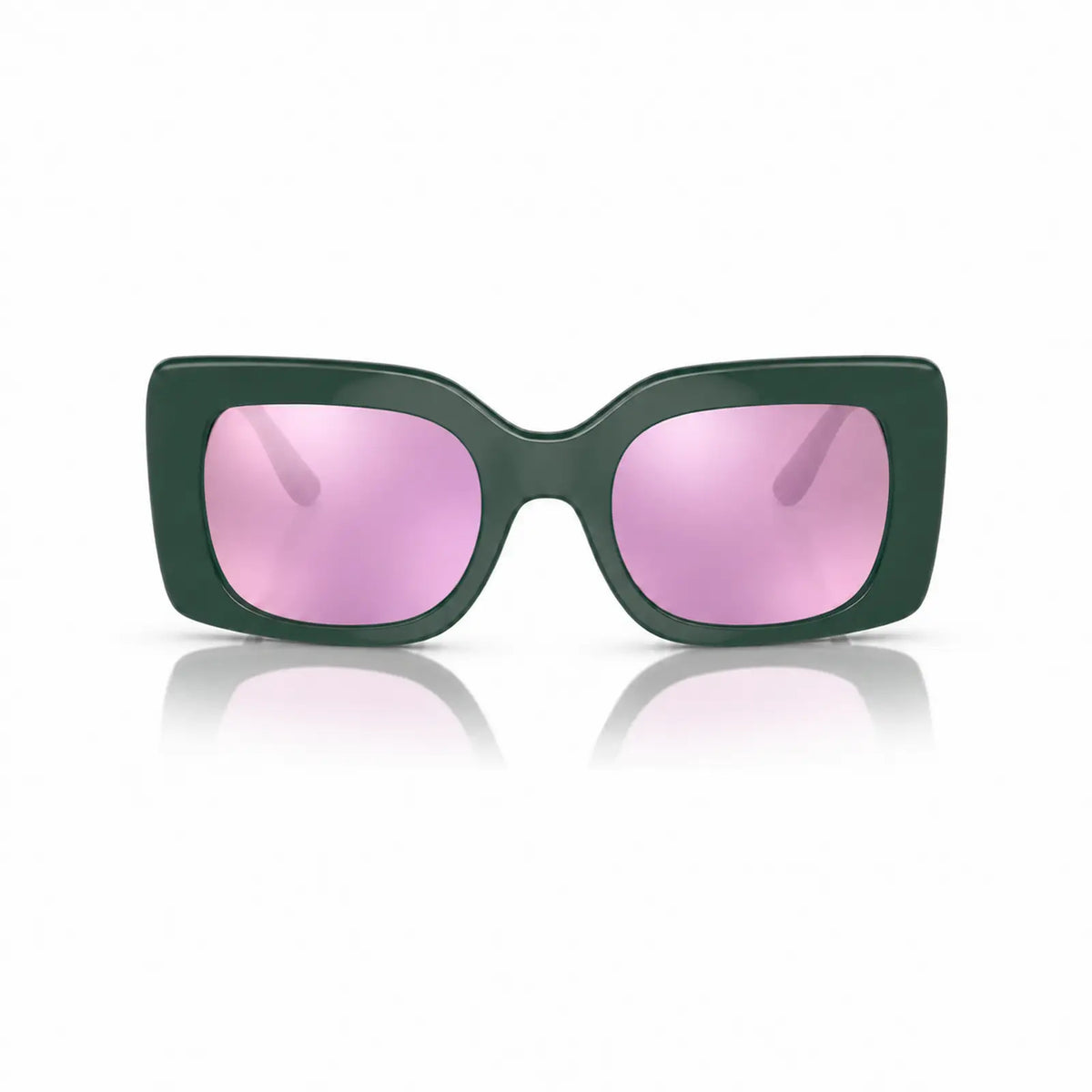 Vogue VO5481S replacement lenses in mirrored pink, front view of the frame fitted with the new lenses · ReFramed