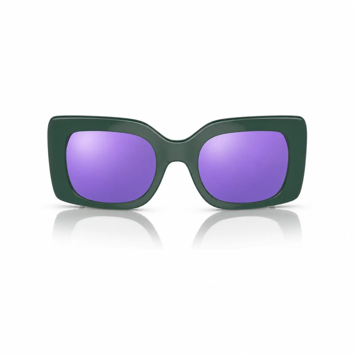 Vogue VO5481S replacement lenses in mirrored purple, front view of the frame fitted with the new lenses · ReFramed
