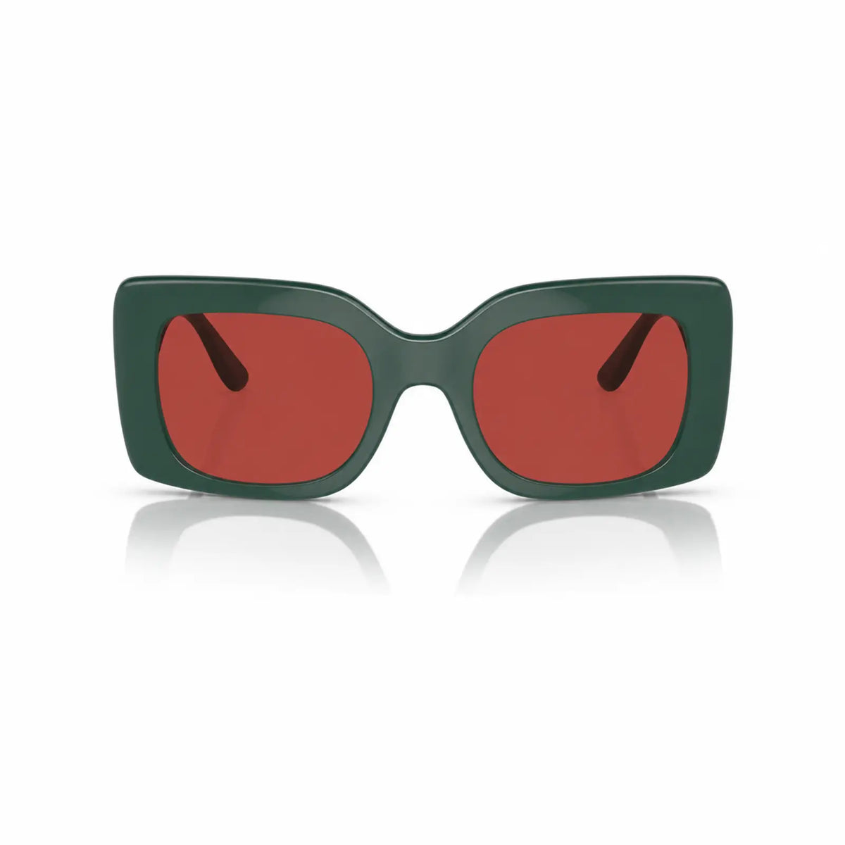 Vogue VO5481S replacement lenses in red, front view of the frame fitted with the new lenses · ReFramed