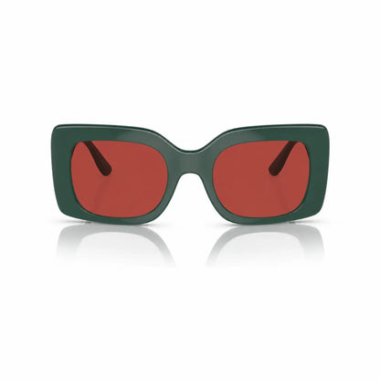 Vogue VO5481S replacement lenses in red, front view of the frame fitted with the new lenses · ReFramed
