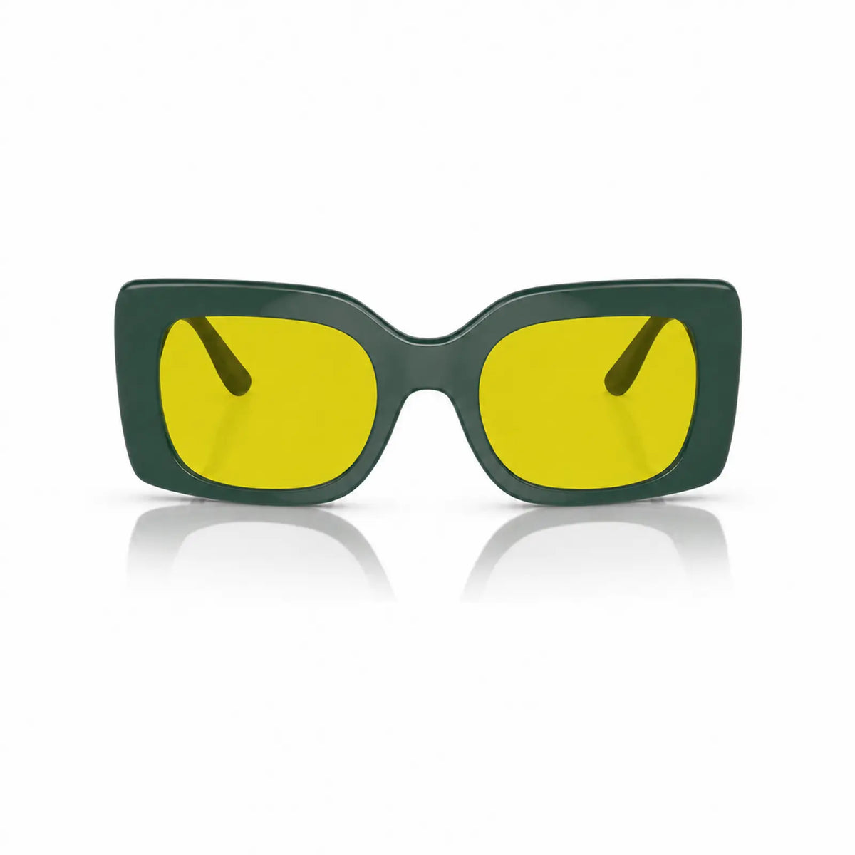Vogue VO5481S replacement lenses in yellow, front view of the frame fitted with the new lenses · ReFramed