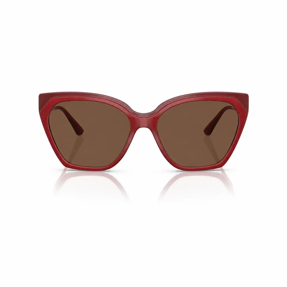 Vogue VO5521S replacement lenses in brown, front view of the frame fitted with the new lenses · ReFramed