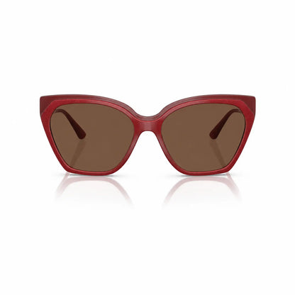 Vogue VO5521S replacement lenses in brown, front view of the frame fitted with the new lenses · ReFramed