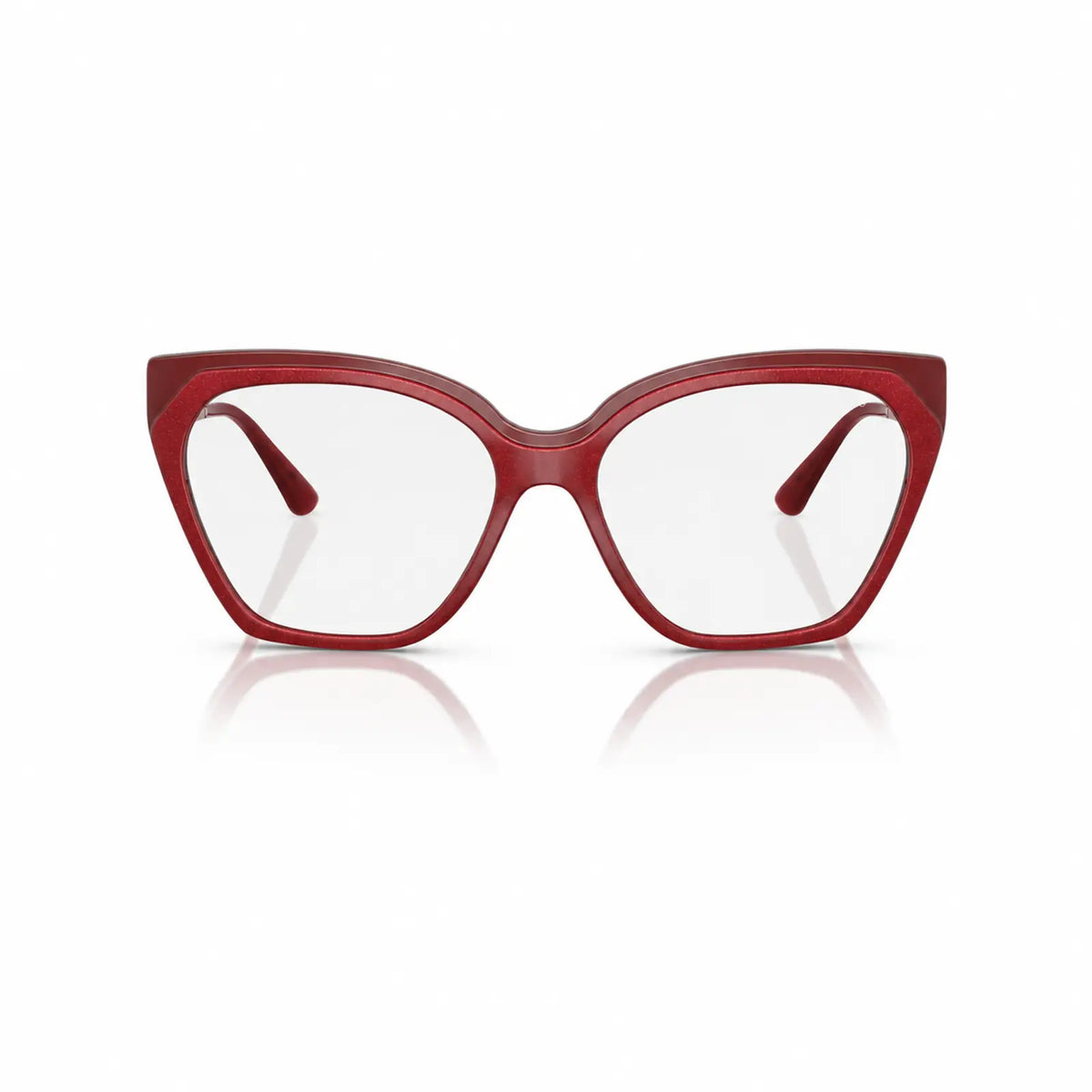 Vogue VO5521S replacement lenses in crystal clear, front view of the frame fitted with the new lenses · ReFramed