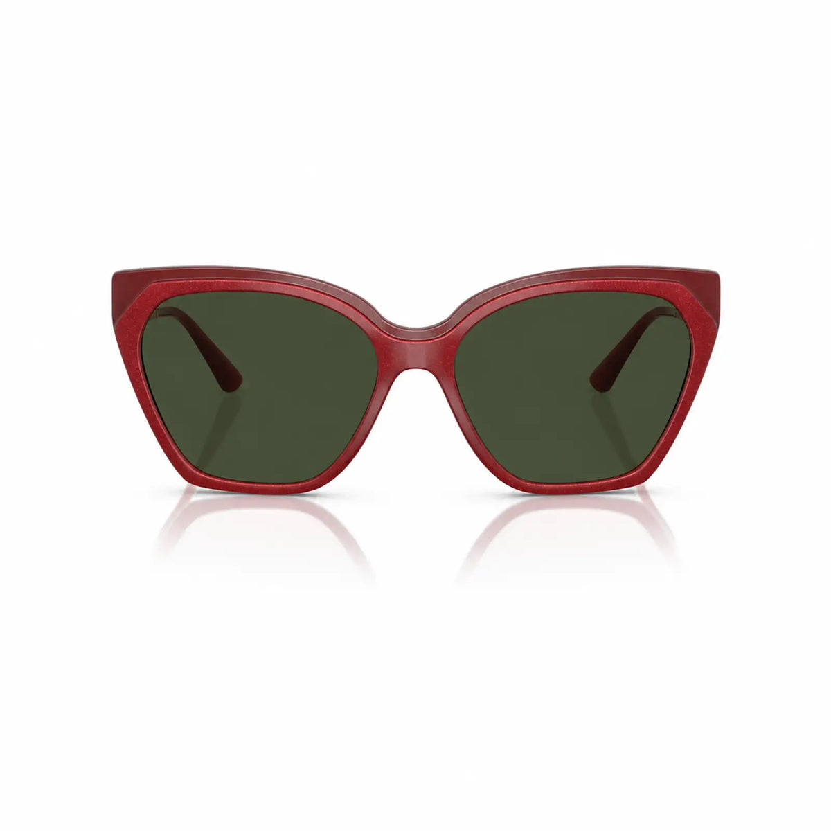 Vogue VO5521S replacement lenses in G15 green, front view of the frame fitted with the new lenses · ReFramed