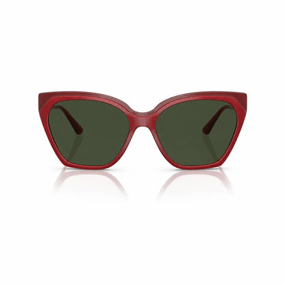 Vogue VO5521S replacement lenses in G15 green, front view of the frame fitted with the new lenses · ReFramed