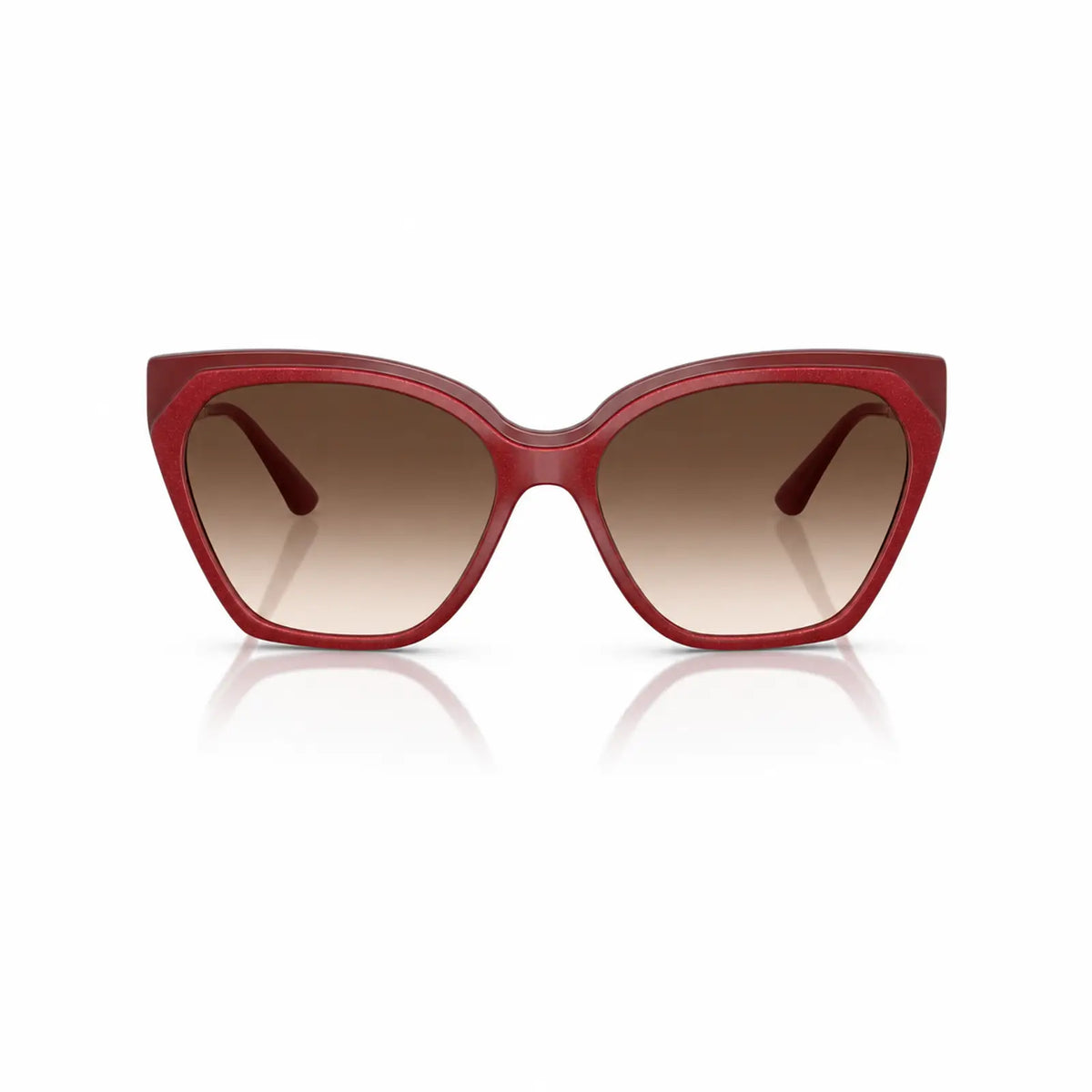 Vogue VO5521S replacement lenses in gradient brown, front view of the frame fitted with the new lenses · ReFramed