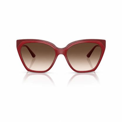 Vogue VO5521S replacement lenses in gradient brown, front view of the frame fitted with the new lenses · ReFramed