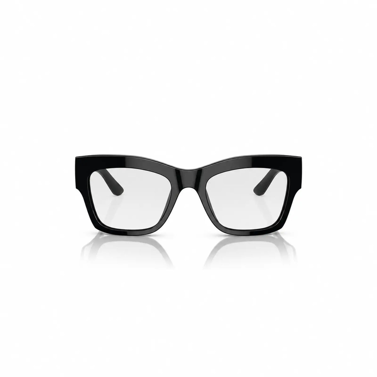 Vogue VO5524S replacement lenses in crystal clear, front view of the frame fitted with the new lenses · ReFramed