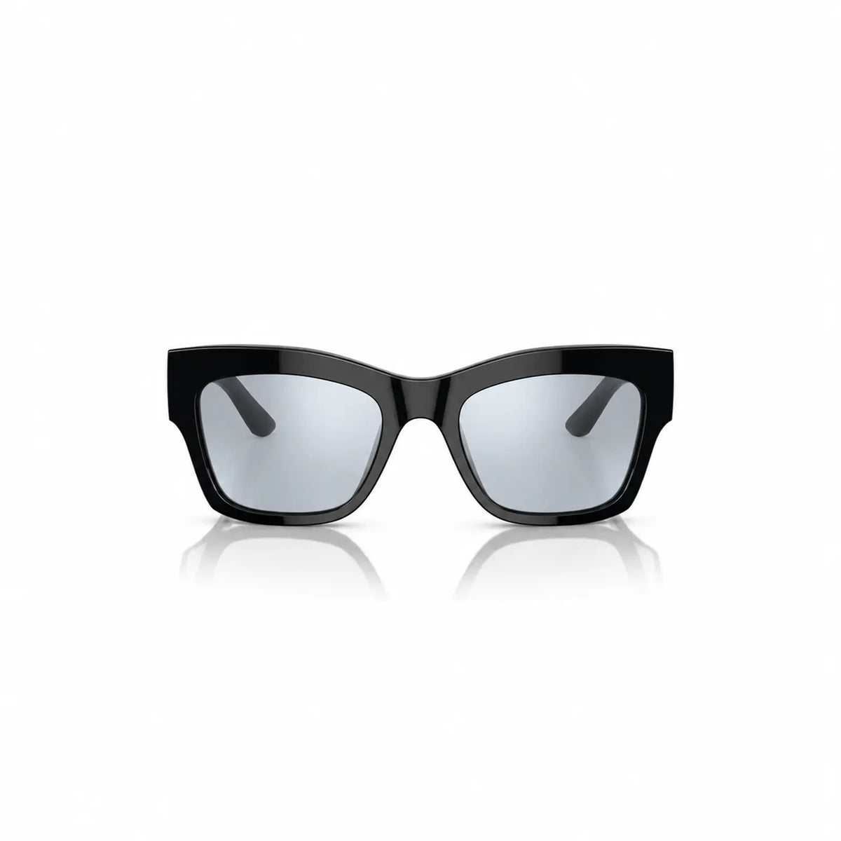 Vogue VO5524S replacement lenses in mirrored silver, front view of the frame fitted with the new lenses · ReFramed