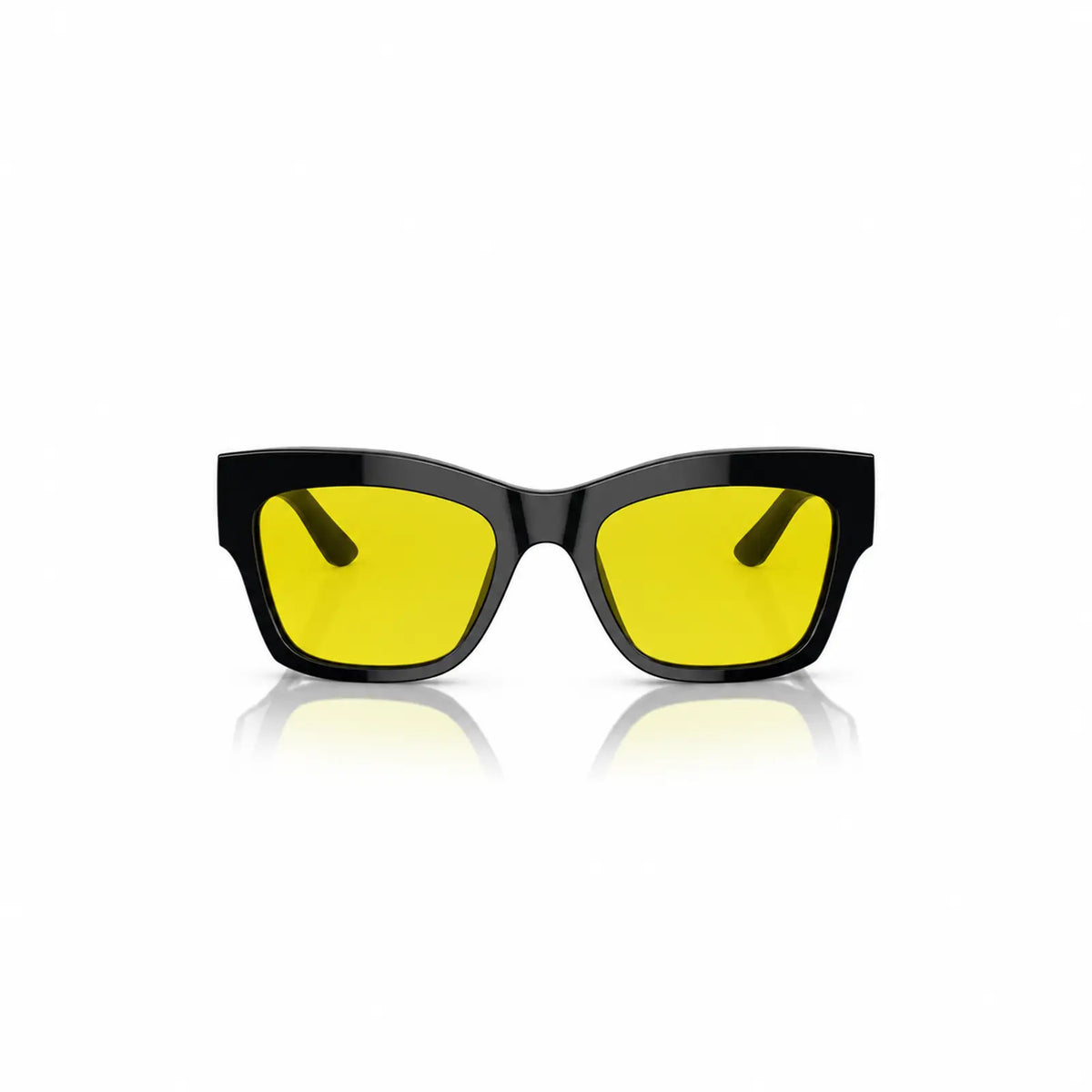 Vogue VO5524S replacement lenses in yellow, front view of the frame fitted with the new lenses · ReFramed