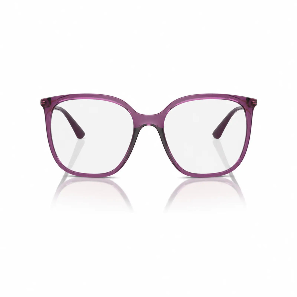 Vogue VO5564S replacement lenses in crystal clear, front view of the frame fitted with the new lenses · ReFramed