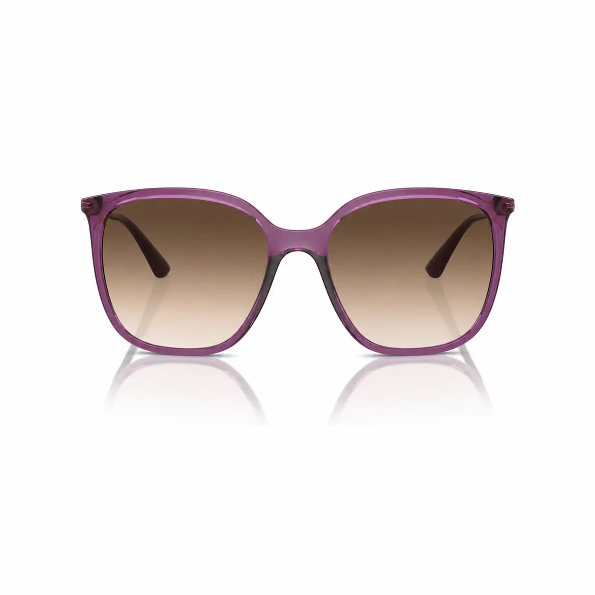 Vogue VO5564S replacement lenses in gradient brown, front view of the frame fitted with the new lenses · ReFramed