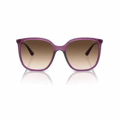 Vogue VO5564S replacement lenses in gradient brown, front view of the frame fitted with the new lenses · ReFramed