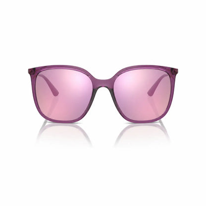 Vogue VO5564S replacement lenses in mirrored pink, front view of the frame fitted with the new lenses · ReFramed
