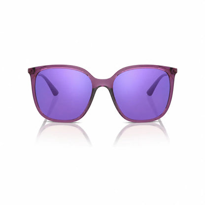 Vogue VO5564S replacement lenses in mirrored purple, front view of the frame fitted with the new lenses · ReFramed