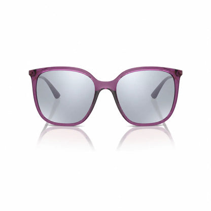 Vogue VO5564S replacement lenses in mirrored silver, front view of the frame fitted with the new lenses · ReFramed