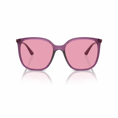 Vogue VO5564S replacement lenses in pink, front view of the frame fitted with the new lenses · ReFramed