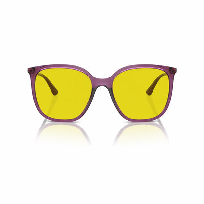 Vogue VO5564S replacement lenses in yellow, front view of the frame fitted with the new lenses · ReFramed