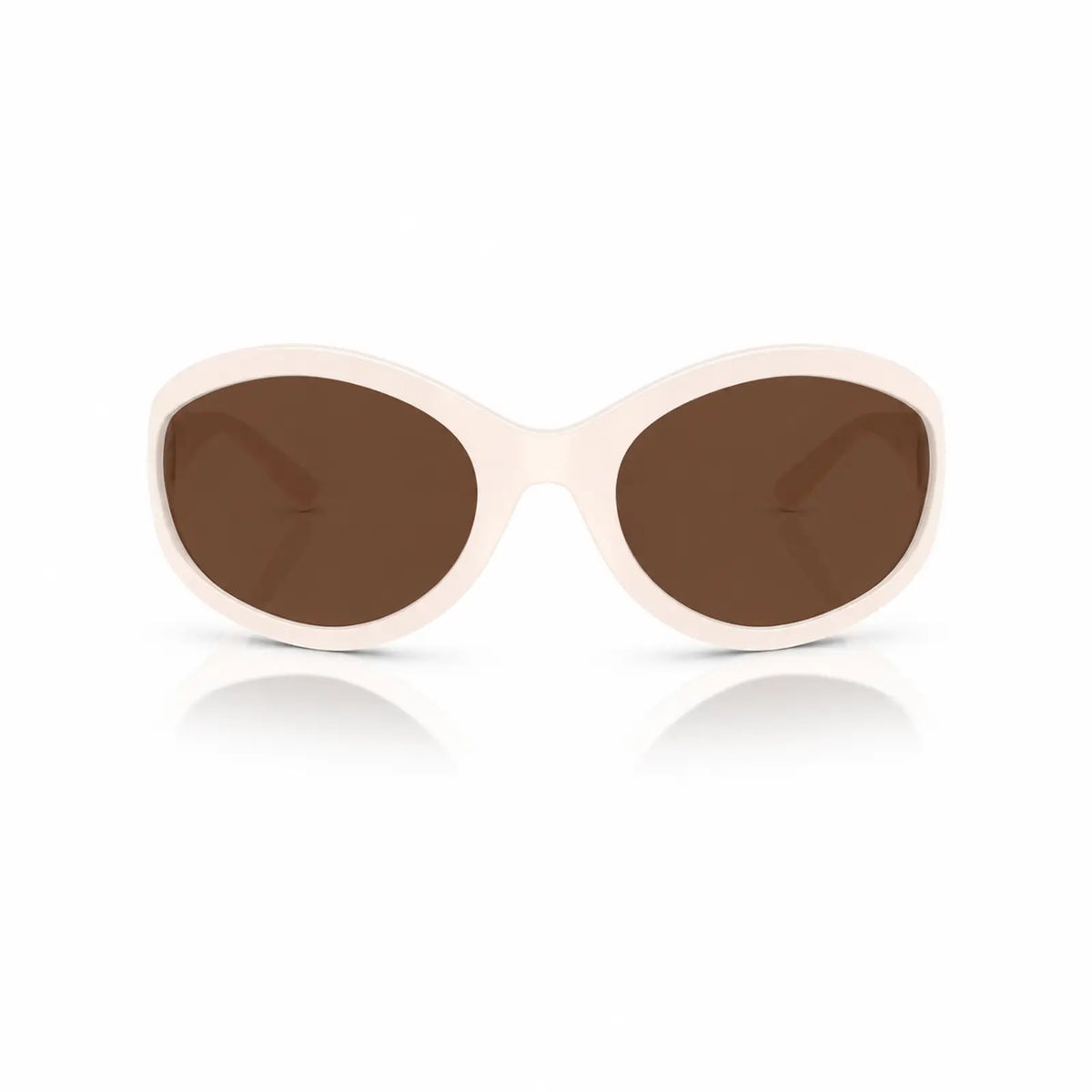 Vogue VO5606S replacement lenses in brown, front view of the frame fitted with the new lenses · ReFramed