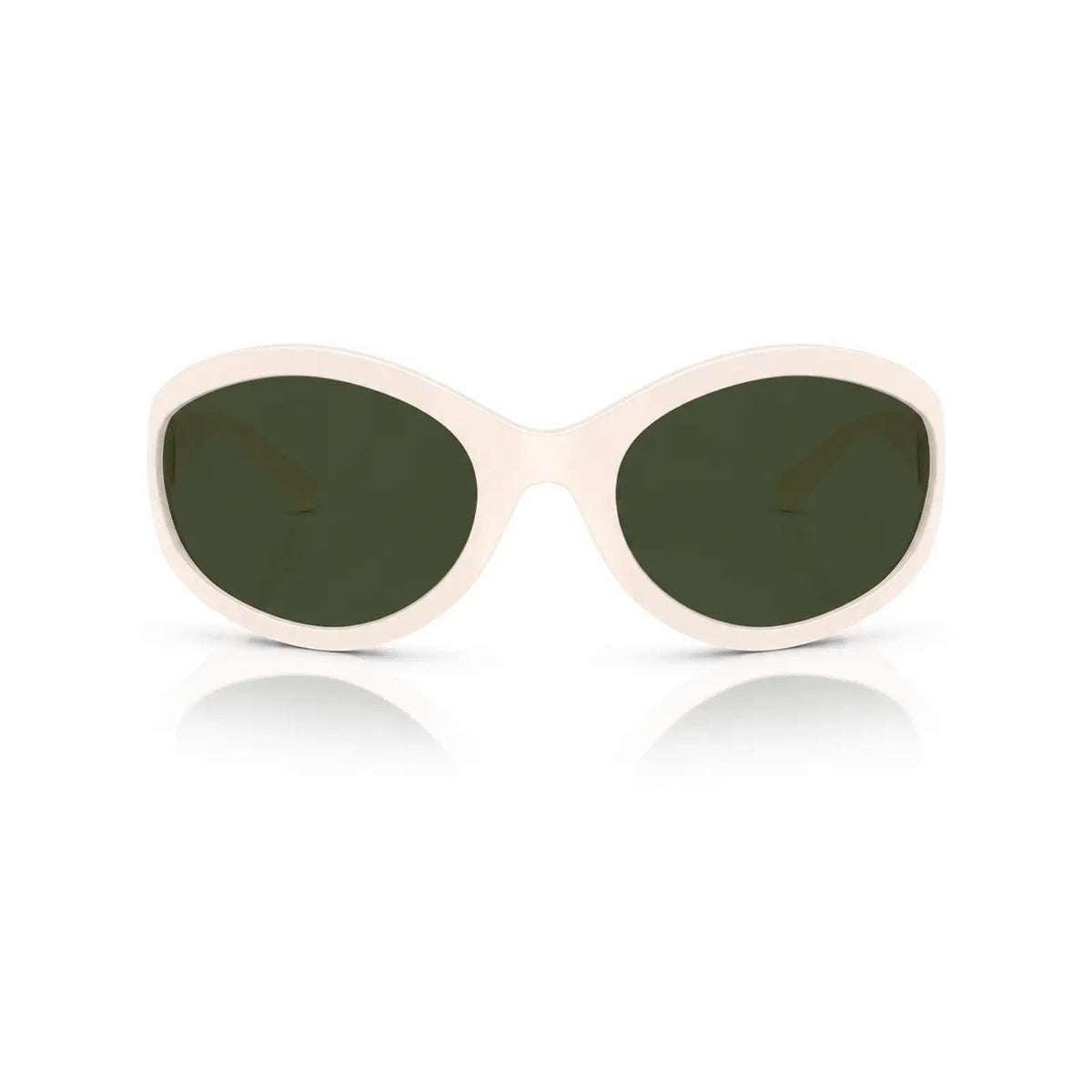 Vogue VO5606S replacement lenses in G15 green, front view of the frame fitted with the new lenses · ReFramed
