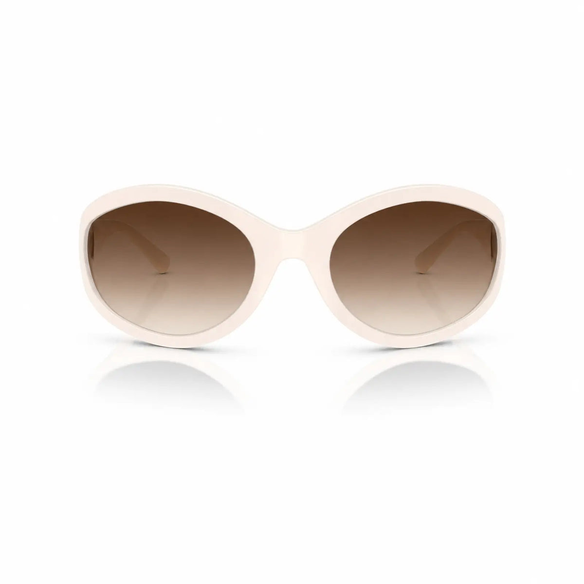 Vogue VO5606S replacement lenses in gradient brown, front view of the frame fitted with the new lenses · ReFramed