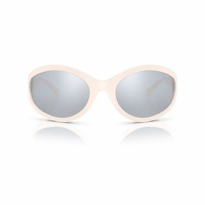 Vogue VO5606S replacement lenses in mirrored silver, front view of the frame fitted with the new lenses · ReFramed