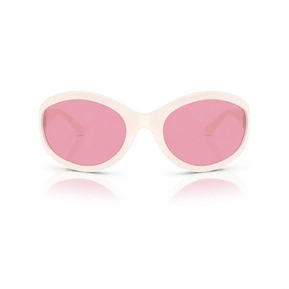 Vogue VO5606S replacement lenses in pink, front view of the frame fitted with the new lenses · ReFramed