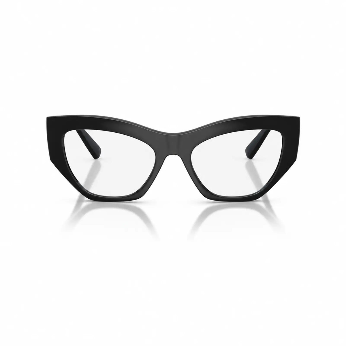 Vogue VO5607S replacement lenses in crystal clear, front view of the frame fitted with the new lenses · ReFramed