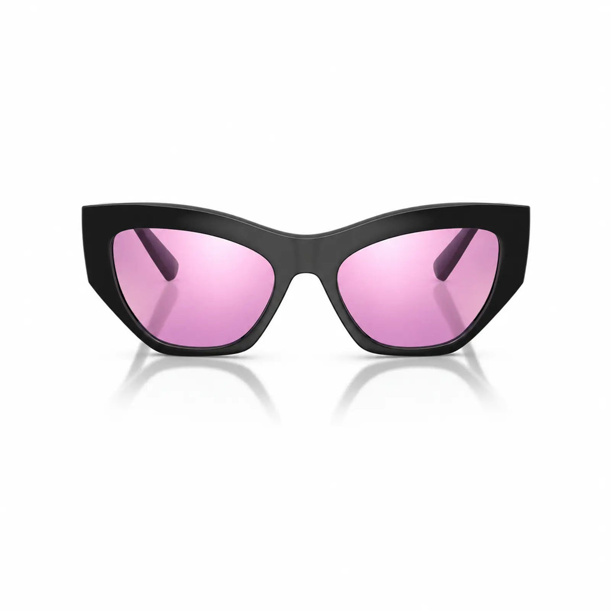 Vogue VO5607S replacement lenses in mirrored pink, front view of the frame fitted with the new lenses · ReFramed