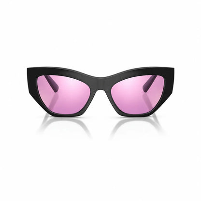 Vogue VO5607S replacement lenses in mirrored pink, front view of the frame fitted with the new lenses · ReFramed